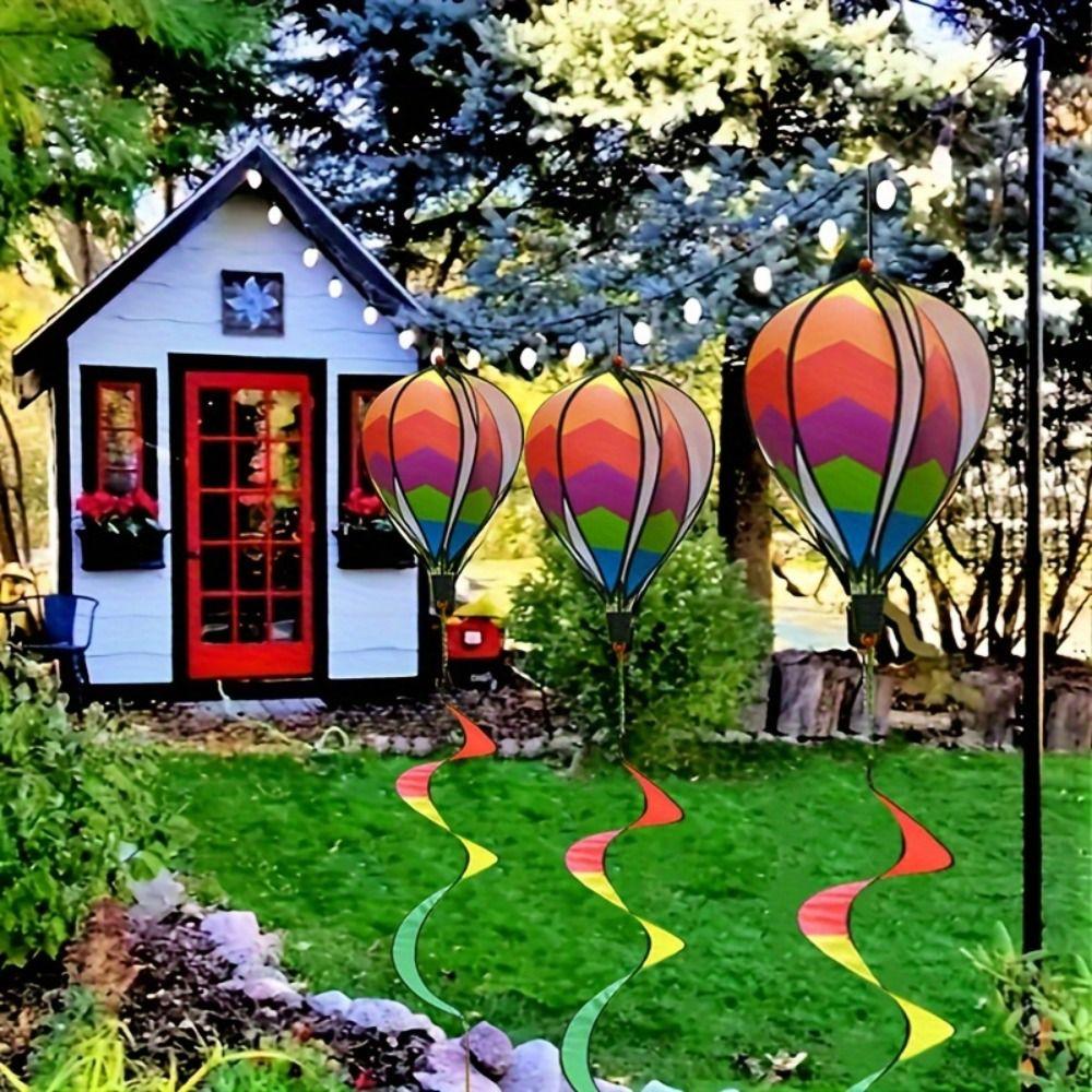 Strip Style Hot Air Balloon Wind Spinner Wind Chime Children's Toys  Kindergarten