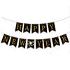 New Year'S Day Theme Party Decoration New Year'S Eve Party Family Arrangement Flag Spiral Balloon Set