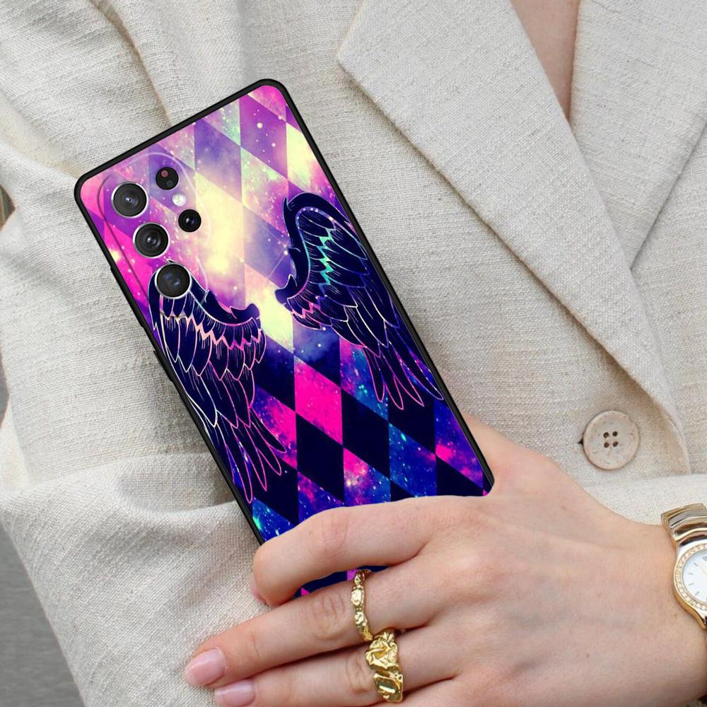 Exquisite Wings Cell Phone Case for Samsung Galaxy S26 Ultra S25 S24 S23 S22 S21 S20 Note10 Cover