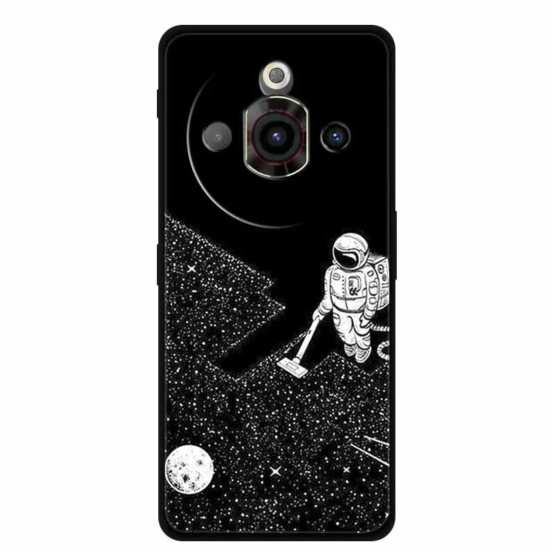 Funda For ZTE Nubia Focus Pro 5G Soft Bumper For Nubia Focus Pro Black Silicone Phone Cases Nubia Focus Pro 5G Protective Coque