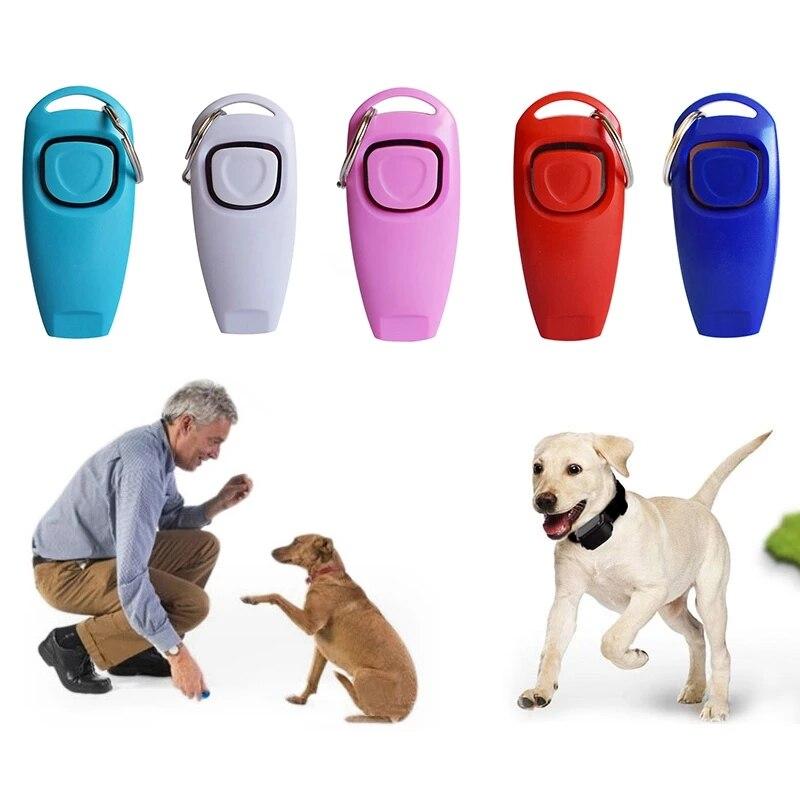 Buy 2 In 1 Pet Training Whistle Dog Clicker Device Puppy Guide
