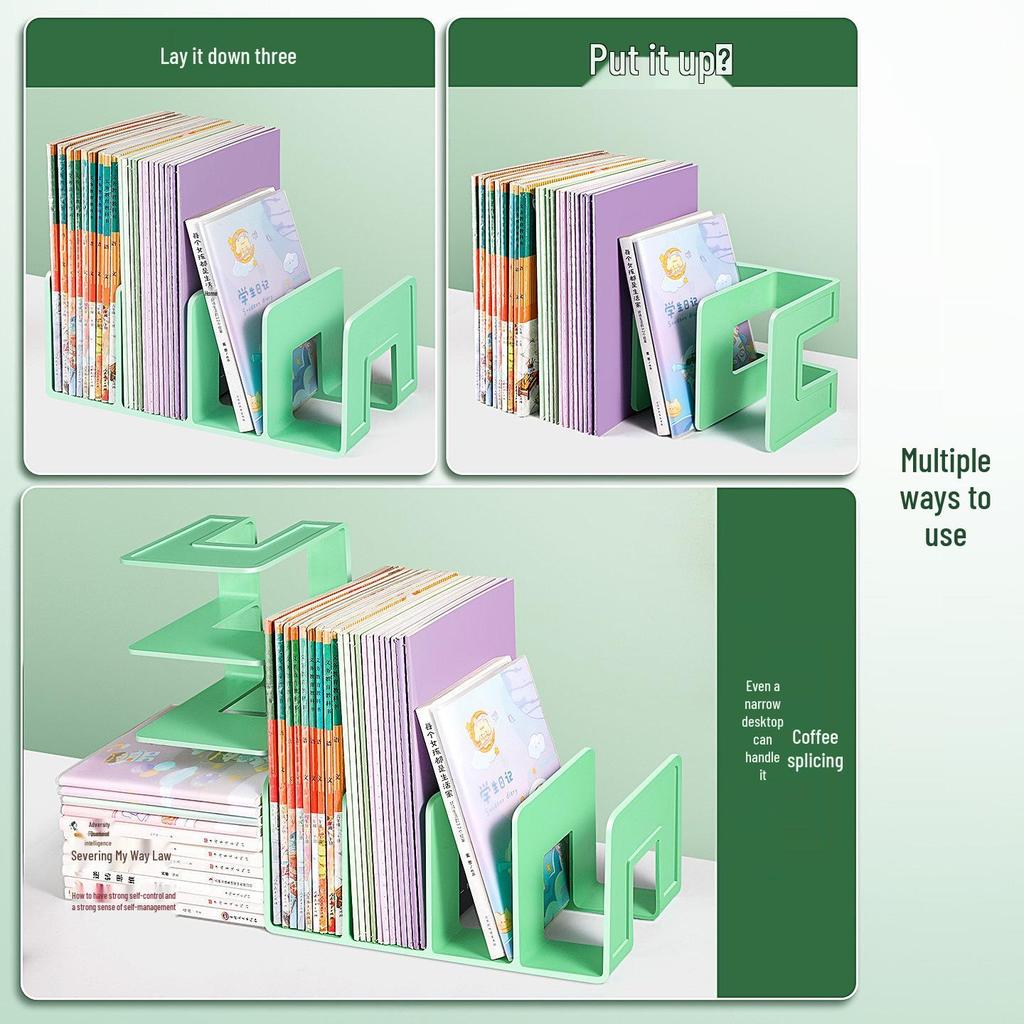 Transparent Bookstand & Clip for Student Desktop