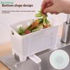 Drainable Kitchen Trash Storage Box - Multi-Use Food Waste Container for Sink, Wall-Mounted or Fish Tank Filter
