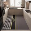 Geometric Diatom Mud Kitchen Floor Mat - Water-Absorbent, Quick-Drying, Stain & Wear Resistant