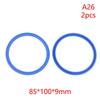 2Pcs PU Hydraulic Oil Seals with Single Lip Radial Shaft for Equipment Repair