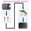 50pcs New 4x9mm 4x12mm Car Snow Tyre Studs Anti Ice Anti Skid Tire Studs Screw Stainless Steel Wheel Lugs Auto Accessories