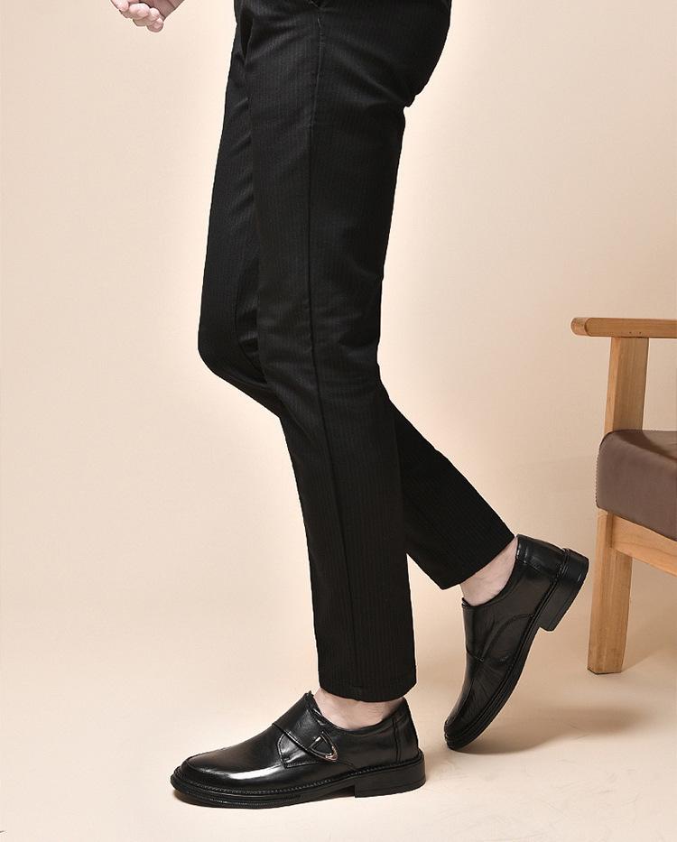 Men's Leather Slip-on Formal & Casual Shoes - Cowhide Wedding & Dad Shoes
