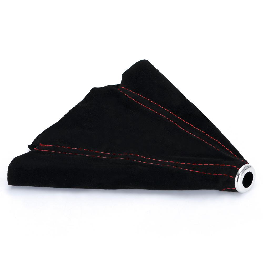 16mm univerzální semišové kožené řadicí objímky karbonové auto do auta Ruční rukojeť řadicí páky knoflík řadicí páky kryt botky řadicí páky