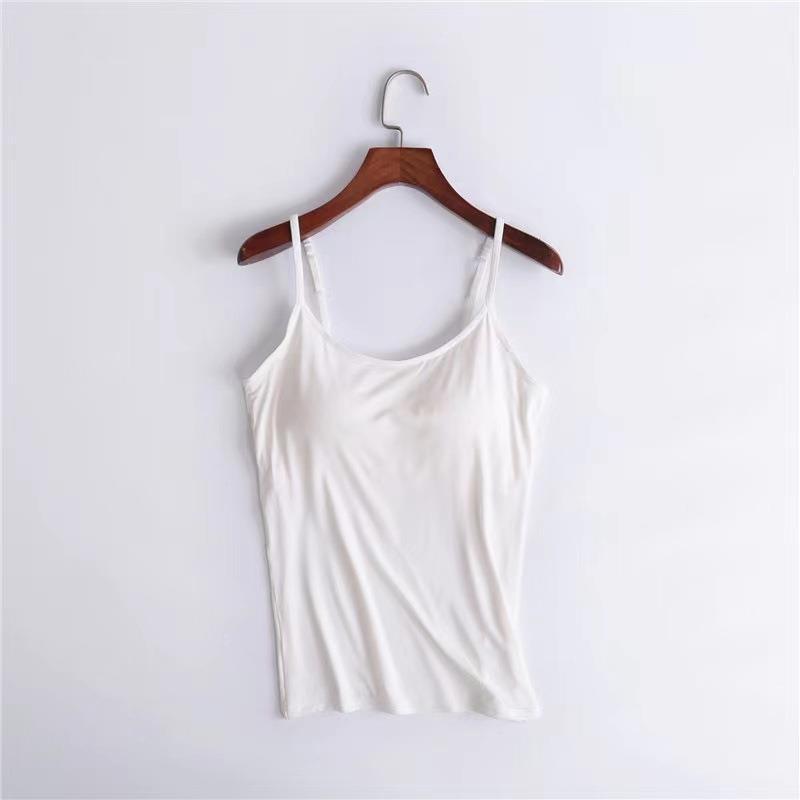 Plus Size Modal Female No Steel Ring Integrated Five-finger Chest Pad Camisole Bottoming Shirt Slim Vest