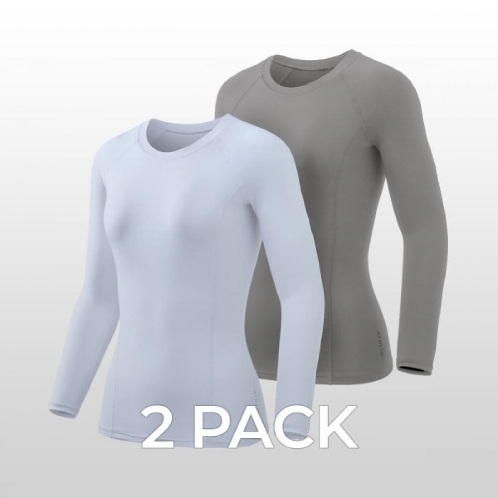 

Футболка с длинным рукавом TSLA, базовый слой, комплект из 2 футболок с длинными рукавами AO BFD21