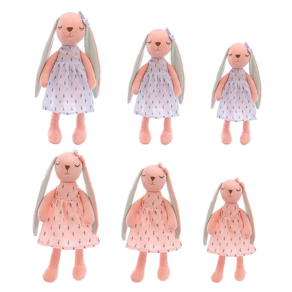 Yousheng Easter Bunny Plush Stuffed Animal Adorable Rabbit Doll Easter Bunny Souvenir Spring Festive Tabletop Ornament Easter Gifts for Kids