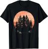 Retro Forest Print Tee  Vintage Style Shirts  Graphic T Shirts Tops T Shirts for Men Camisas  Streetwear Ropa De Hombre