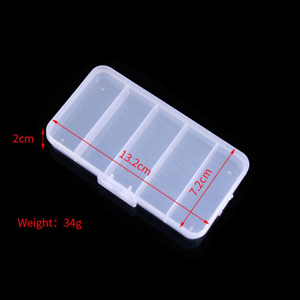 Transparent Fish Lure Storage Utility Box for Lure Organize clear Plastic Fishing Tackle Box
