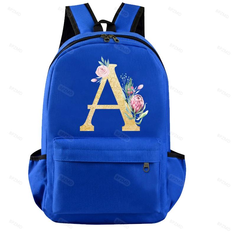 

Темно-синій рюкзак з 26 англійськими літерами для косплею, дитячий шкільний рюкзак, дорожня сумка Back to School Bookbag для дітей