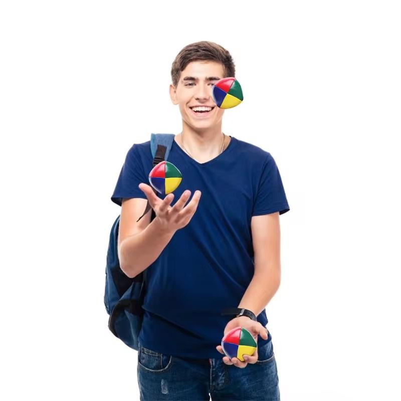 6Pcs Small Sandbag Juggling Ball Toy Learn To Juggle Beginner Kit Circus Outdoor Fun Children Kids Toy Balls Kid Interactive Toy