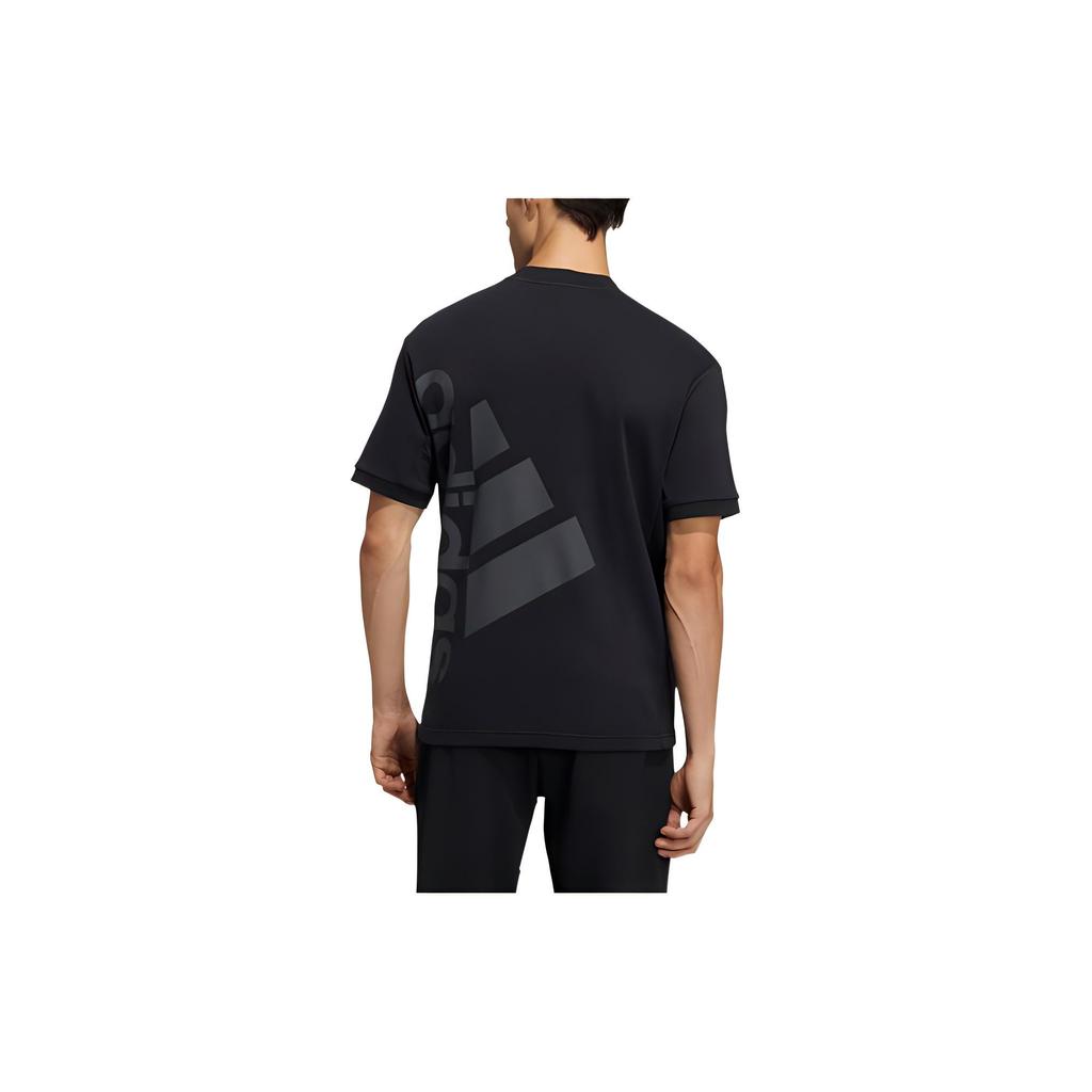 adidas T Shirts Men's Black Crew Neck Moderate Straight Fit GQ1170