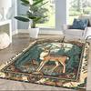 Deer Floor Rug Office Rug Design for Foyer Decorate Room Living Rooms Entryway Anti-slip Rug Office Home Decor Birthday/Christmas Gift