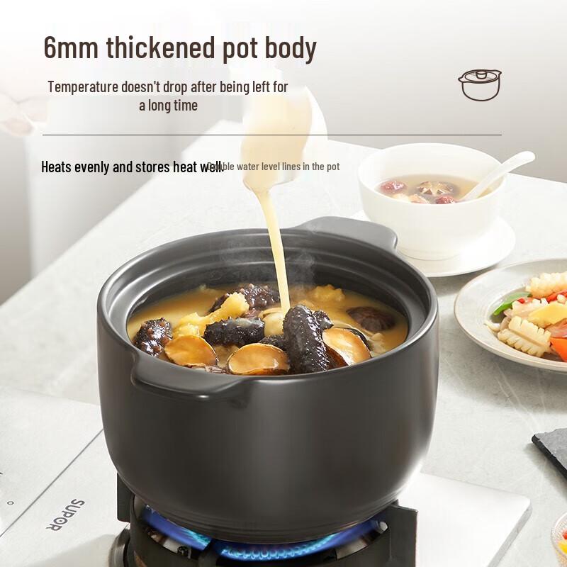 Supor 1L Single-Serve Clay Pot