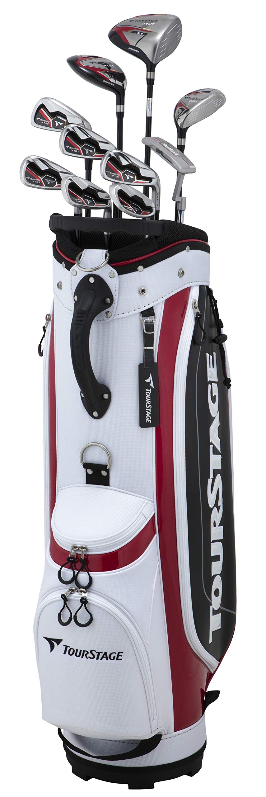 

BRIDGESTONE Golf Club Set for Men TOURSTAGE V101 10 Club Set with Caddy Bag