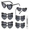 KAMMPT 10 Pairs Heart Sunglasses Women Party Festival Rave Gifts Trendy DIY Decor Sun Glasses