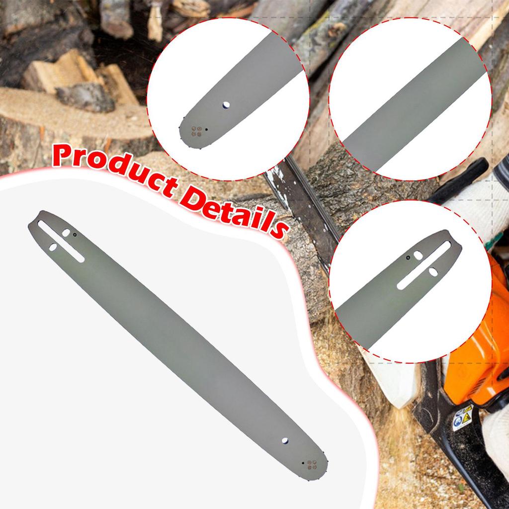 Chain Saw Guide Bar Replacement Metal Silver Professional High Accuracy Wear Resistant Repair Parts