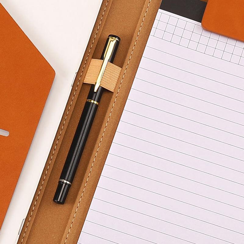 A4/A5 Schreibmappe mit Verschluss Businessmappe Multifunktionales Leder Klemmbrett Konferenzmappe für Büro