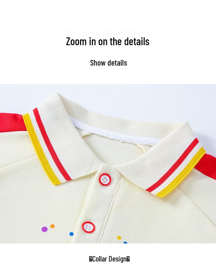 2025 Neuer Stil Buntes Akademisches Kinder Sommer Sportuniform Set