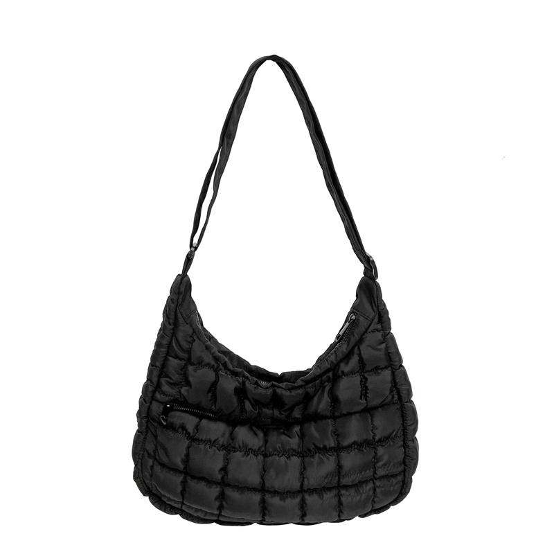 Women Soft Padded Hobo Shoulder Bag Lightweight Cloud Puffy Crossbody Bag Casual Commute Quilted Puffer Shopping Handbag