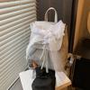 Bow Backpack Women's New Fashion Casual Small Backpack Travel Versatile Bag