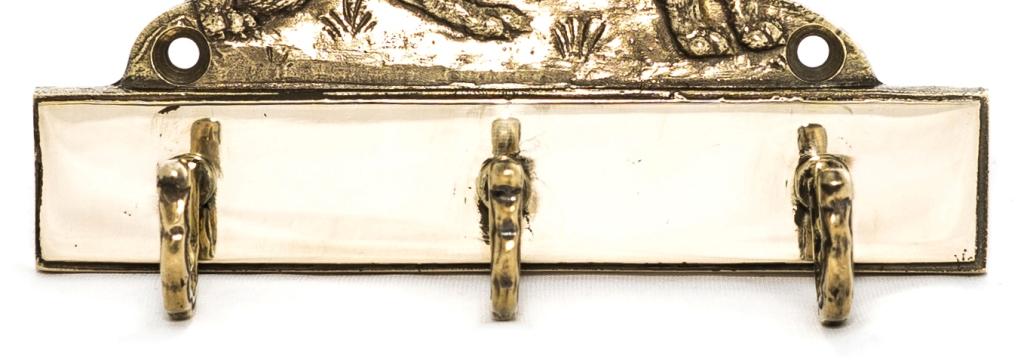 German Shepherd Dog – Key holder with a dog, brass handle for dog accessories | Art-Dog