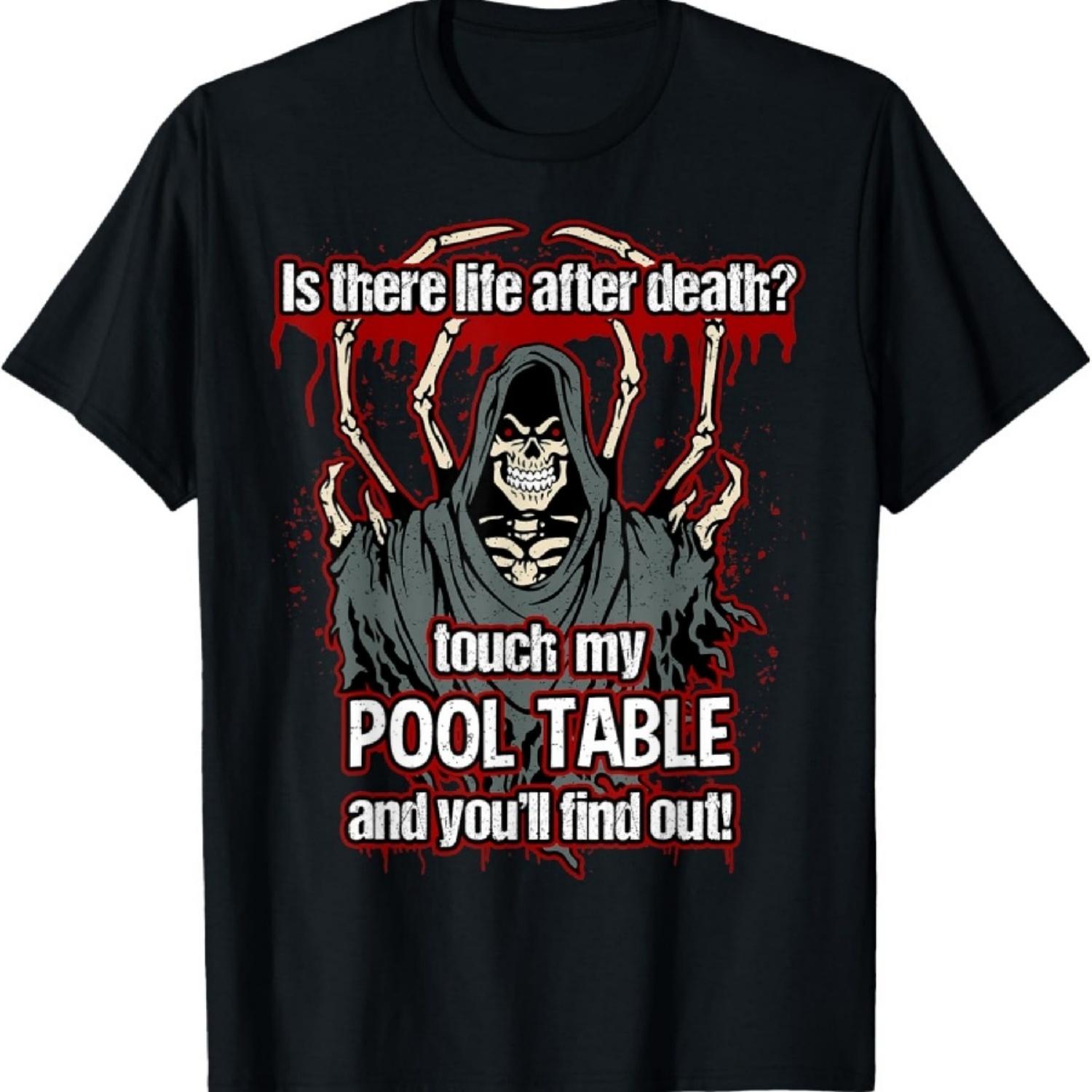 

Funny Pool Player Grim Reaper Tshirt XXXXXL чёрный