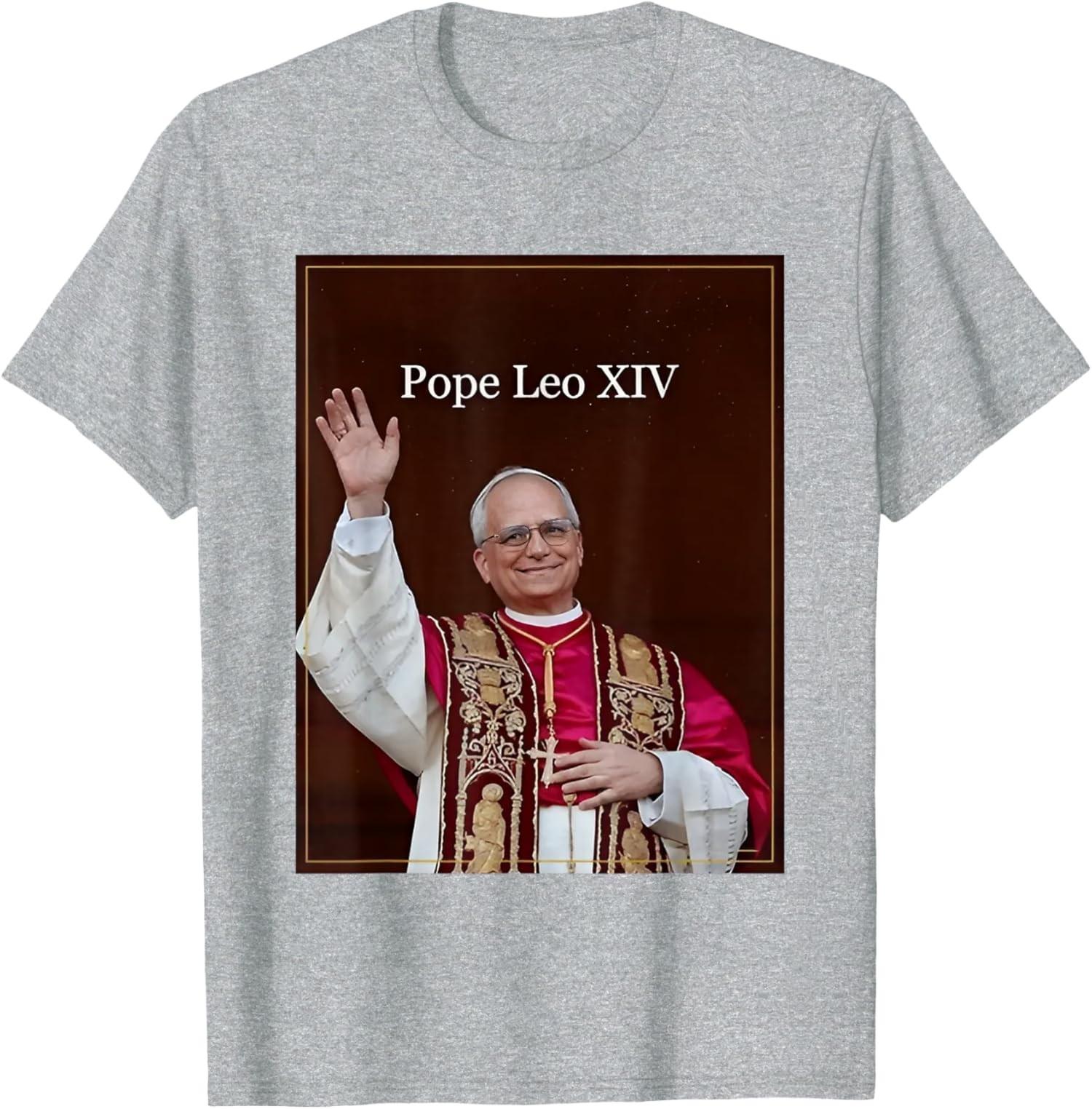 Pope Leo XIV Design Religious Pope Catholic Pope Unisex T-Shirt S