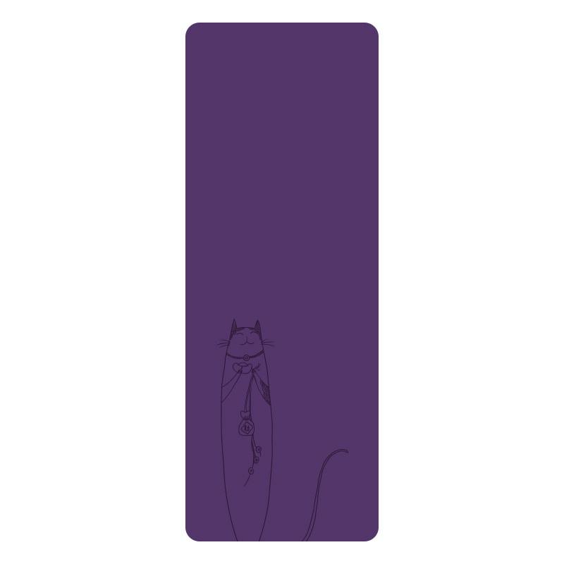 Premium Natural Rubber Yoga Mat - Non-slip, Sweat-absorbing, Extended, and Widened Plank Support.