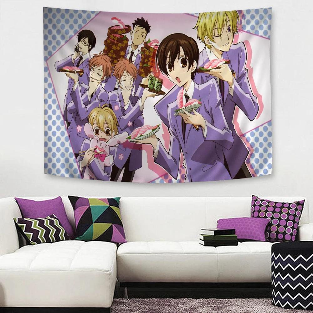 Anime Ouran High School Host Club Anime Tapestry Indian Buddha Wall Decoration Witchcraft Bohemian Hippie Wall Hanging Sheets