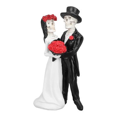 Skelett Hochzeitsfiguren Tag der Toten Tanzendes Skelettpaar Halloween Romantische Hochzeit