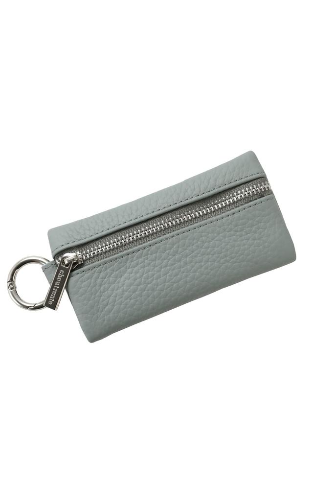 Women's key case, lip case, and coin purse (smoke blue)