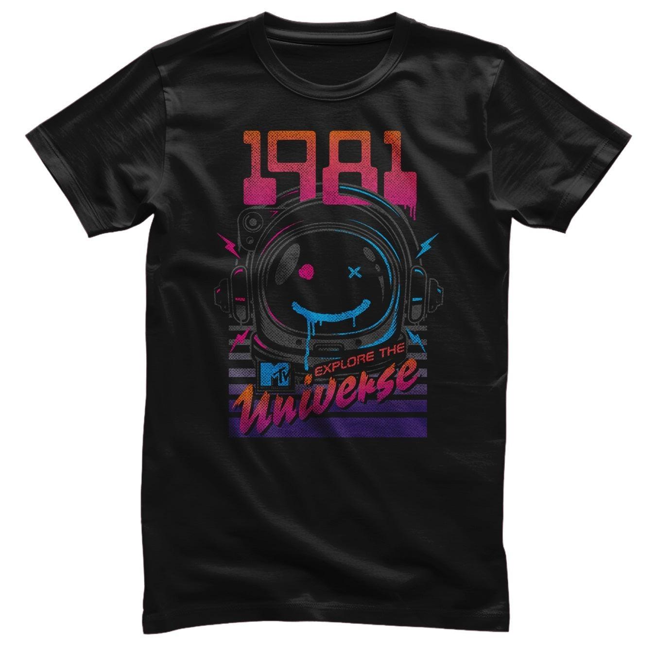 Officially Licensed MTV 1981 Explore The Universe Men s S
