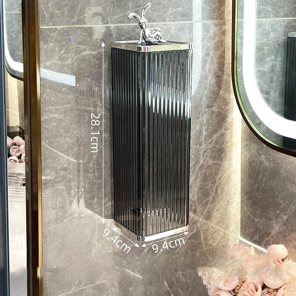 Leve Luxo Descartável Copo Copo Picker Papel Copo Suporte Livre de Furos Montado Na Parede À Prova de Poeira Prateleira De Armazenamento De Plástico Copo Suporte