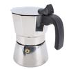 Stovetop Coffee Maker Stainless Steel Octagonal Even Heat Distribution Stovetop Coffee Maker Pot Silver