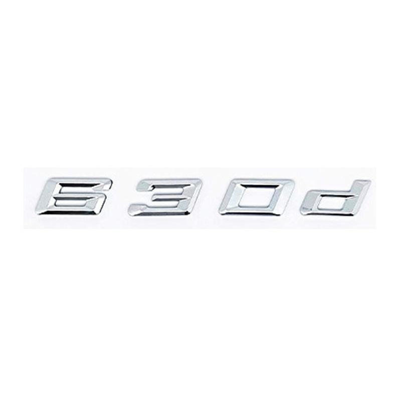 For BMW GT Series E63 E64 F06 F12 F13 G32 Black GT 630i 630d 640i 640d XDrive SDrive ABS Car Trunk Logo Alphanumeric Emblem pf2
