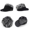 Fluffy Brown Wig Golf Baseball Cap Baseball Cap With Spiked Hairs Wig Fake Hair Hat Fun Toupee Hats