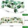 Hawaii Turtle Leaf Pool Party Tablecloth, Summer Birthday Decor