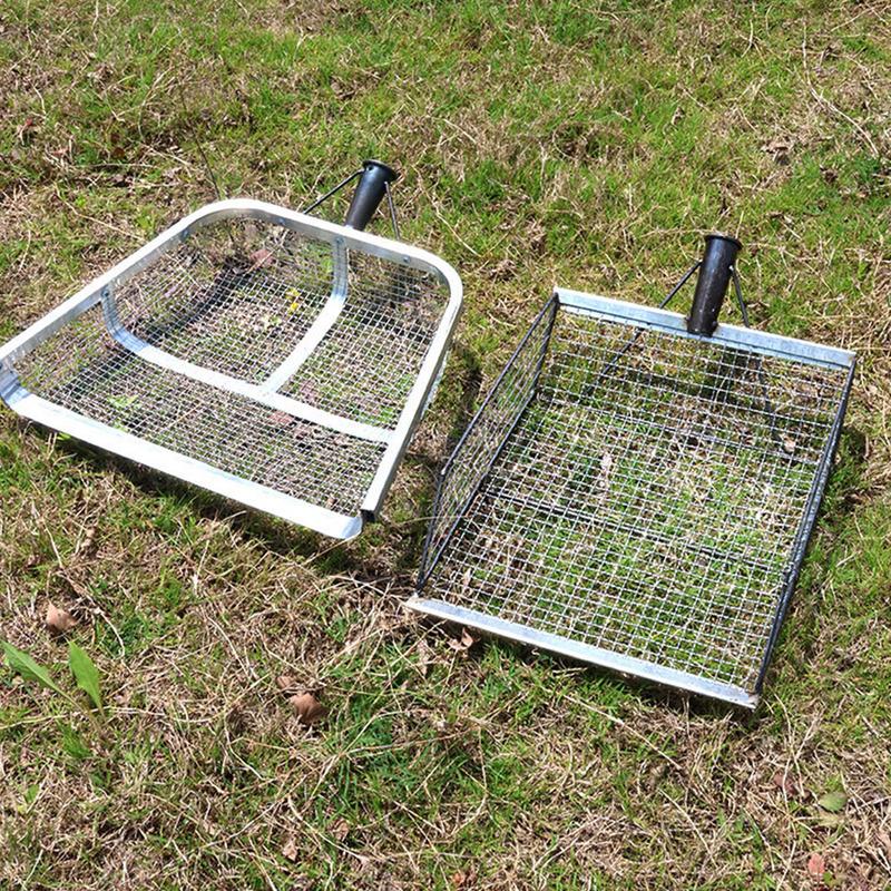 Garden Sifter for Soil Sturdy Stainless Steel Soil Sieve with Easy Grip Handle Ergonomic Portable Farm Shovel Multifunctional