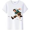 Blusa da Donna Cartone Animato Disney Kawaii Principessa Rapunzel T-shirt Estive Y2k Harajuku Coreane Abbigliamento Oversize Camicie da Ragazza