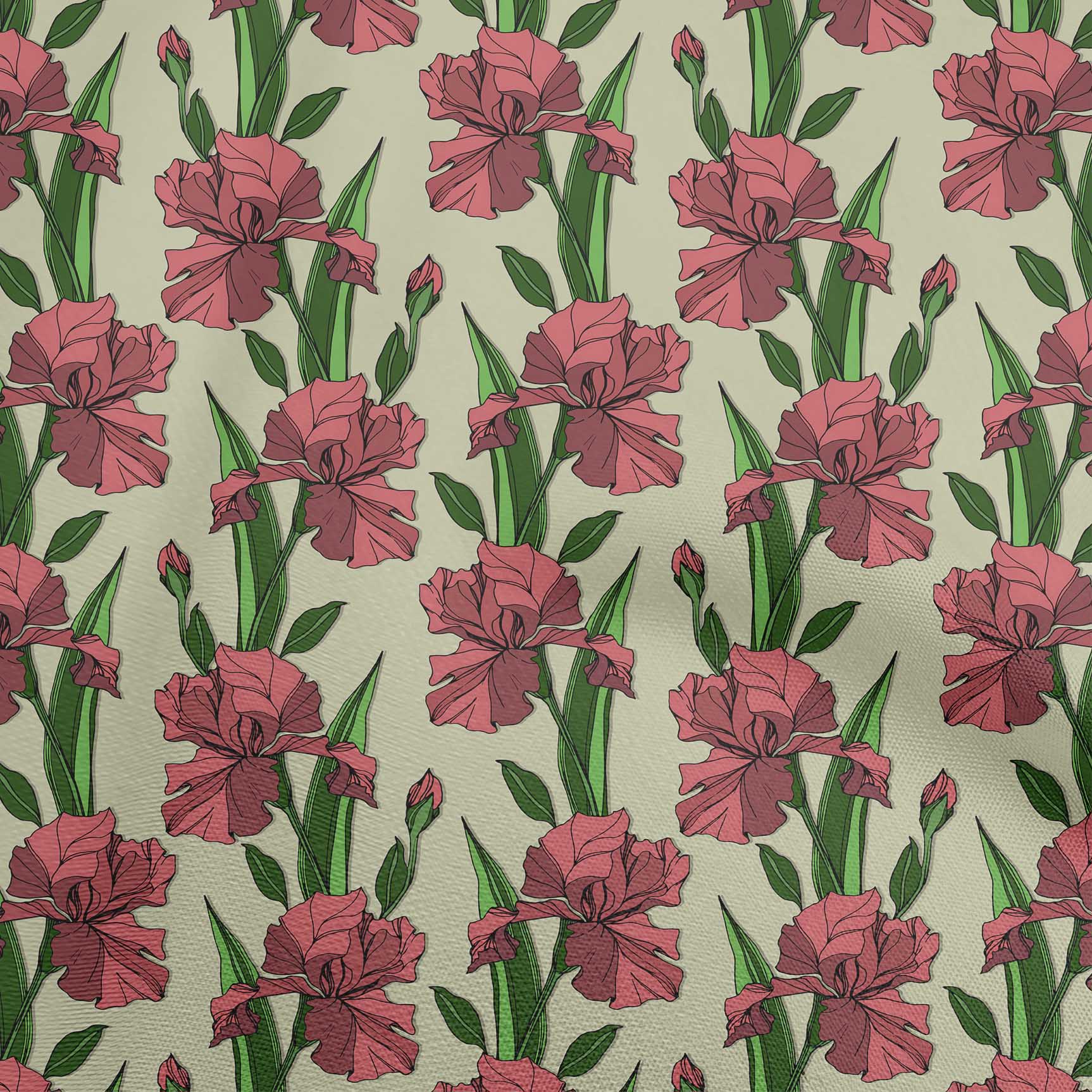 

oneOone Cotton Flex Grey Fabric Квіткові швейні ремісничі проекти Друк на тканині 40 дюймів 42 Inch Wide - Viscose Chiffon червоний