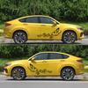 Car Decor Sticker 2Pcs Decorative Funny Pattern Good Visual Effect Waterproof Butterfly Flower Body Decal for ATV