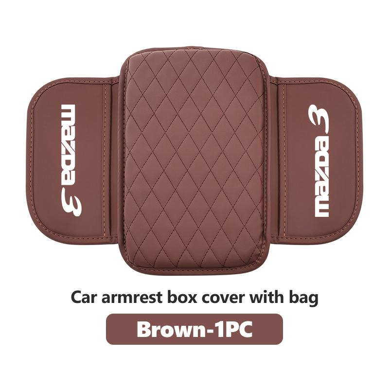 For Mazda Car Center Console Protector Cover Leather Armrest Box Cushion Pad CX5 MX5 CX7 Axela MS CX30 CX90 CX60 CX50 2 3 6 5