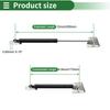 Motoforti Universal Lift Support Strut Gas Springs 12"/285mm 4Ib/20N/2kg Carbon Steel Black, Set of 2