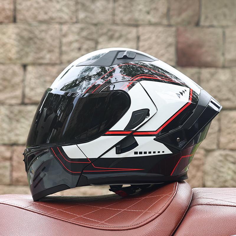 DOT Certified Modular Motorcycle Helmet Men Women All Season Flip Up Design Reinforced ABS Street Bike Protective Headgear