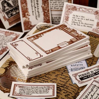 40 Pages Series Retro Story Notes European Retro Theme Notebook DIY Decorative Base Card Paper